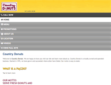 Tablet Screenshot of countrydonuts.net